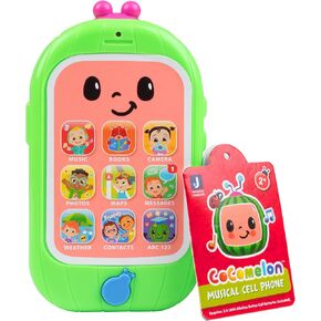 CoComelon Musical Smart Cell Phone - Interactive Tech Learning Toy w/ Lights, Sounds & Music - Officially Licensed - Easter Basket Stuffer Gift for Toddlers, Preschoolers, Boys, Girls, Kids - Age 2+