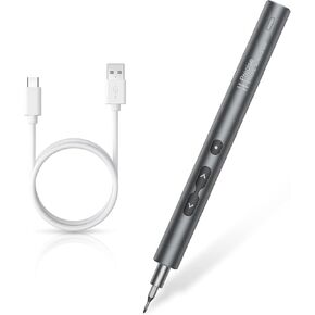 KeeKit Precision Electric Screwdriver, Portable Power Screwdriver, Rechargeable Repair Tool with USB Charging, 3 LED Light for Phones, Camera, Laptop