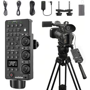 AODELAN for Sony Camcorder Controller Wireless&Wired Lanc Zoom Remote Control with Zoom IRIS Focus ND Adjust for Sony TILME-FX6,PXW-FX9,HXR-NX200,DSR-PD150P,HVR-Z7 etc;Replaces Sony RM-30BP