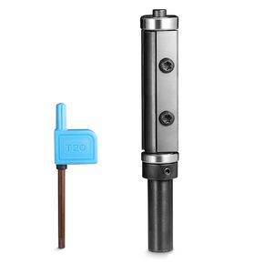 Genmitsu Top & Bottom Bearing Flush Trim Router Bit, 1/2" Shank, 2-23/64" Cutting Length, Interchangeable Carbide Insert, Woodworking Milling Cutter for Woodworking Flush Trimming, FRBE01A