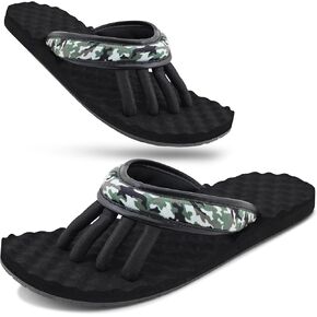 EVA Footbed Orthotic Pedicure Flip Flops for Women - Comfortable Arch Support Sandals Women's for Home, Salon, Yoga & Gym - Flip Flops with Built in Toe Separators for Nail Drying