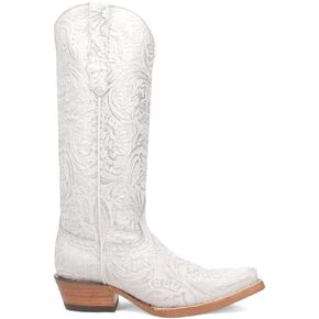 Dingo Tooled White Bellona 15 inch Women's Leather Western Boots DI216-WHITE
