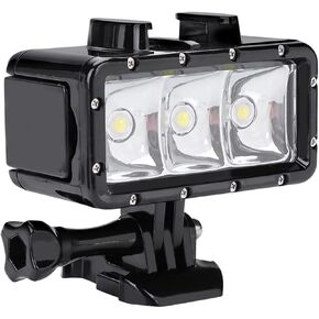 Waterproof LED Video Light Diving Underwater Light of 3 Lighting Modes Up to 40m Compatible with Many Action Cameras Suitable for XiaoYi etc.