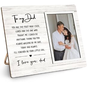 Wedding Gift for Father of the Bride, Thank You Gift for Dad From Daughter, Dad Picture Frame Gift