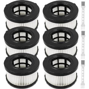 DC5151H Replacement High Efficiency Filter for Dewalt DC5151H DC515 DCV517 DCV517B Wet Dry Vacuum, Washable Reusable Vacuum Filter 6 Pack