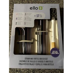 Ello Straw and Bottle brushes, Large, Violet