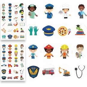 480 Community Helpers Stickers, Community Helpers Toys, community helpers preschool, Community Helpers Bulletin Board Set, Preschool Classroom Must Have, classroom community collection