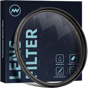 WalkingWay 49MM Colorful Starlight Lens Filter, Irregular Starburst Filter, Special Effect Filter with a Lightweight Design for Creative Photography, Video Recording and Night Scenes