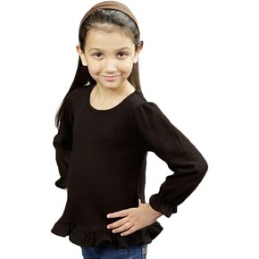 Monag Frill Long Sleeve Toddler T-Shirt