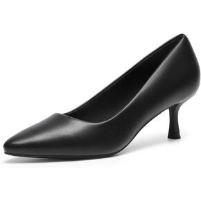 DREAM PAIRS Women's Pumps Closed Toe Pointed Toe Kitten Heels for Women Party Dance Wedding Dress Shoes for Women