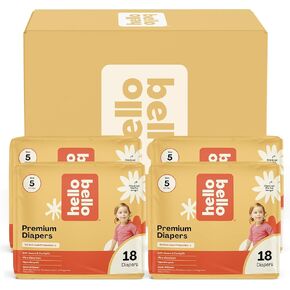 Hello Bello Diapers, Size 5 (27+ lbs) Superstars - 72 Count Value Pack of Premium Disposable Baby Diapers, Hypoallergenic with Soft, Cloth-Like Feel