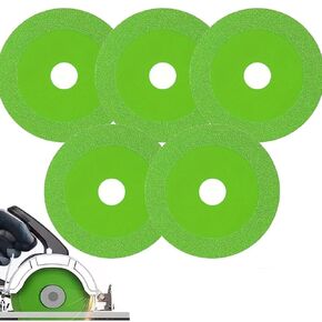 Glass Cutting Disc,Glass Cutting Disc for Angle Grinder, Ceramic Cutting Blade, Rock Plate Flat Grinding Disc, Sanding Blade for Tile, Grinder Diamond(5PCS)