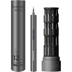 Electric Screwdriver Set with Drill Bits,4.2V Mini Electric screwdriver- 30 S2 Magnetic Bits,/W USB Type-C Charging Cable,Repair Tool for Electronics Phone Camera Laptop Watch.