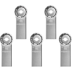 Fein Starlock Max Cutter Blade for Precision Work on Expansion Joints - Smooth, Clean Cuts on MultiMaster Tools, Straight Type, 1-3/16" Width, 2-3/8" Cutting Depth, 5-Pack - 63903236230