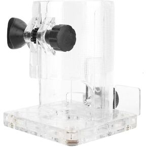 Trimmer Base, Woodworking Trimmer Router Transparent Plastic Base Power Tool Protective Accessory(Thickened)