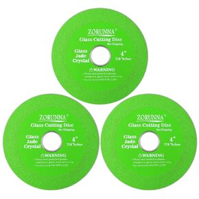 4inch Glass Cutting Disc Tool, Diamond-Edged Glass Tile Cutter, 3 Pcs Ultra-Thin Disco para Cortar Vidrio for Grinding Glass, Jade, Crystal, Wine Bottles, Tile.