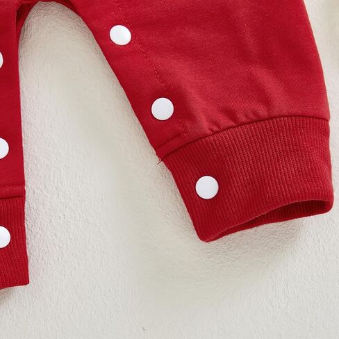 Newborn Baby Boy Valentines Day Outfit Long Sleeve Jumpsuit Romper Bodysuit Spring One Piece Clothes in Saudi Arabia