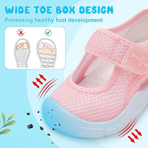 صندل صغير من L-Run Toddler Summer Boys Girls Admable Kids Randal with Hook Loop مغلق أخيق صنادل رياضية خفيفة في الهواء الطلق in Kuwait