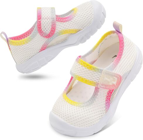 L-RUN Toddler Sandals Summer Boys Girls Adjustable Kids Sandal with Hook Loop Closed-Toe Lightweight Outdoor Sport Sandals in Kuwait