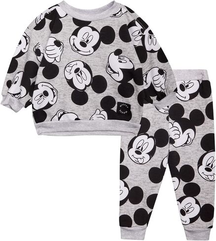 مجموعة Disney Baby Boys's Gogger - 2 قطعة ناعمة من البلوزات وركض من أجل الأولاد - ملابس رضيع مريحة (12-24 مترًا) in Kuwait