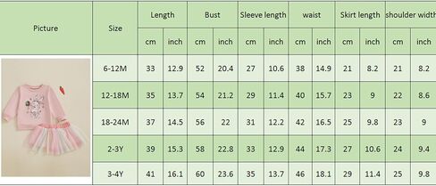 Toddler Baby Girl Valentines Outfit Long Sleeve Crewneck Sweatshirt Pullover Tulle Dress Cute Baby Winter Clothes in Kuwait