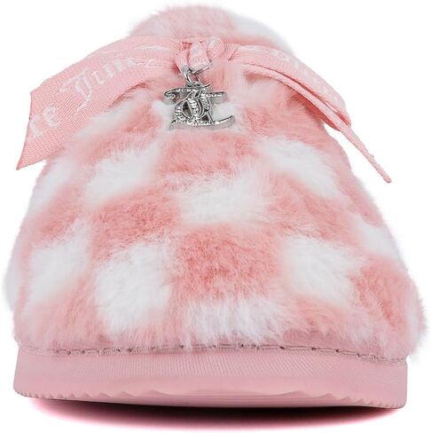Juicy Couture Women's Fuzzy Closed-Toe, Fluffy Winter House Shoes, Comfortable Slip-On Faux Fur Slippers in Kuwait