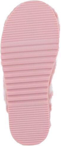 Juicy Couture Women's Fuzzy Closed-Toe, Fluffy Winter House Shoes, Comfortable Slip-On Faux Fur Slippers in Kuwait