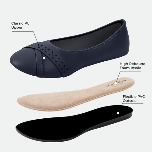 CHIN·MOON Women's Ballet Flats Comfortable Dressy Walking Dress Casual Shoes in Saudi Arabia