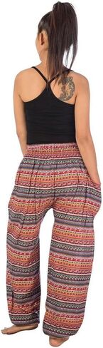 سروال Lofbaz الحريم للنساء S-4XL بالإضافة إلى ملابس Hippie Yoga Floral Boho Lounge in Kuwait