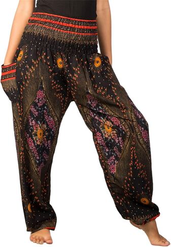 سروال Lofbaz الحريم للنساء S-4XL بالإضافة إلى ملابس Hippie Yoga Floral Boho Lounge in Kuwait