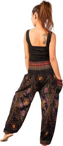 سروال Lofbaz الحريم للنساء S-4XL بالإضافة إلى ملابس Hippie Yoga Floral Boho Lounge in Kuwait