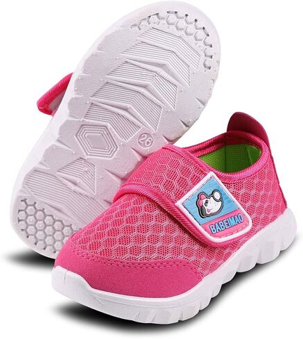 Toddler Kid's Cute Casual Lightweight Walking Athletic Shoes Boys and Girls Mesh Strap Sneakers in Kuwait