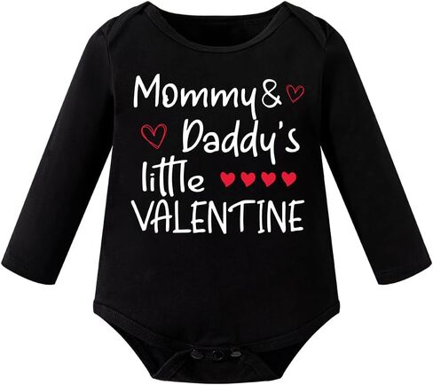 Baby Boys Girls Mommy&Daddy's Little Valentine Long Sleeve Pants Set Outfits in Saudi Arabia