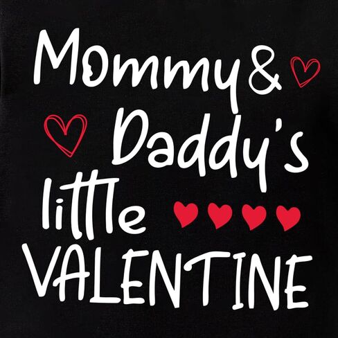Baby Boys Girls Mommy&Daddy's Little Valentine Long Sleeve Pants Set Outfits in Saudi Arabia