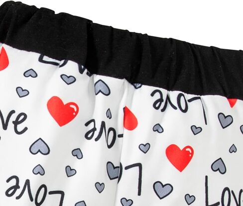 Baby Boys Girls Mommy&Daddy's Little Valentine Long Sleeve Pants Set Outfits in Saudi Arabia