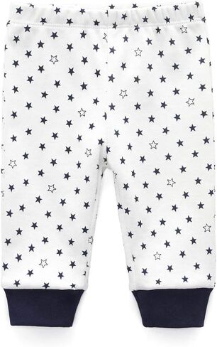 MAMIMAKA Unisex Newborn Baby Pants Cotton Infant Bottoms for Baby Boy and Girls 0-3 Months 4-Pack in Saudi Arabia