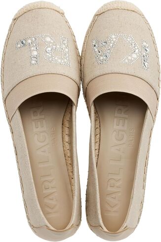 KARL LAGERFELD Women's Cushioned Insole Everyday Manika-Flat Espadrille Platform in Saudi Arabia