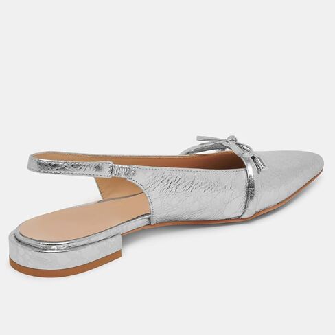 Slingback Flats for Women Bow Tie Closed Pointed Toe Low Heel Pumps Comfortable Work Dress Ballet Flats Mule Shoes in Saudi Arabia