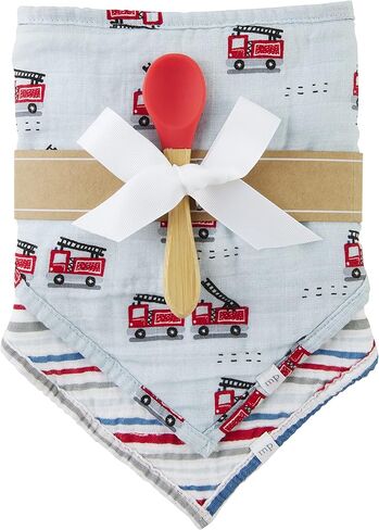 Mud Pie baby-boys Bib & Spoon Set in Kuwait