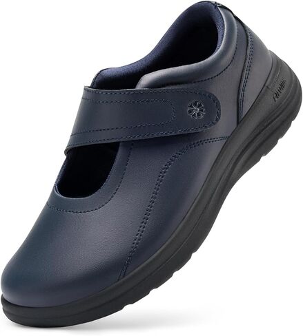 FitVille Women Wide Classic Mary Jane Shoes Flats Casual Dress Shoes Lightweight Comfort Walking Shoes for Plantar Fasciitis Bunions in Saudi Arabia