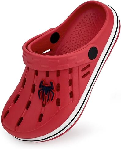 Cubufly Kids Garden Shoes Boys Girls Glitter Stripe Band Clogs Toddler Slip On Water Sandals Children Beach Pool Slipper in Saudi Arabia