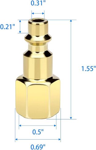 تركيبات خرطوم الهواء 1/4 بوصة ، 4 أجزاء من مجموعة المكونات الإناث NPT ، تجهيزات ضاغط مقرنة الهواء ، محول توصيل هواء الخيط الإناث السريع in Kuwait