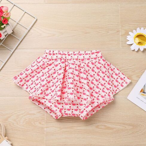 IBTOM CASTLE Baby Girls 1st Birthday Outfit Stawberry Melon Romper+Ruffled Shorts+Headband 3PCS Summer Photoshoot Clothes Set in Kuwait