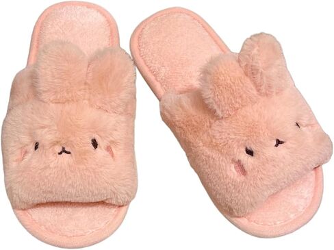 لطيف أرنب مفتوح أخمص القدمين الأرنب دافئ الشتاء ارتداء ناعم أفخم الراحة الاشياء slippers دافئ ناعم المنزل أحذية المنزل الداخلي in Kuwait