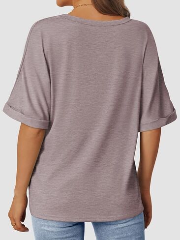 Women's Oversized T Shirts Short Sleeve Crewneck Summer Tops Casual Loose Basic Tee Shirts 2025 Trendy Clothes in Saudi Arabia