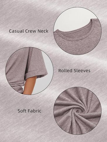 Women's Oversized T Shirts Short Sleeve Crewneck Summer Tops Casual Loose Basic Tee Shirts 2025 Trendy Clothes in Saudi Arabia