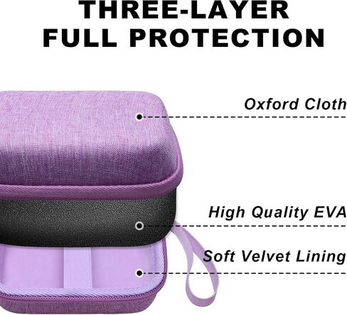 Digital Camera Case Compatible with CAMKORY, Fleafer, Lecran, Jukanur, Anteam, VAHOIALD, KODAK PIXPRO Digital Camera, Small Camera Case for Teens Boys Girls Seniors Purple in Kuwait