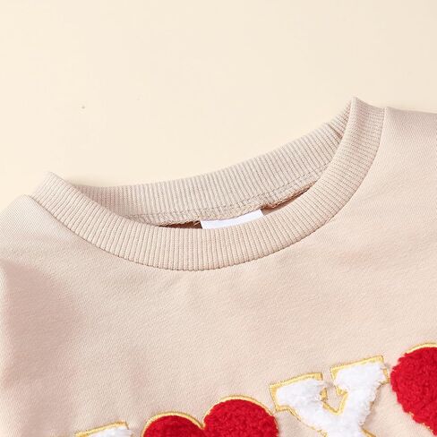 Baby Girl Valentines Day Outfit Towel Embroidery Bubble Romper Toddler First Valentines Day Clothes in Saudi Arabia