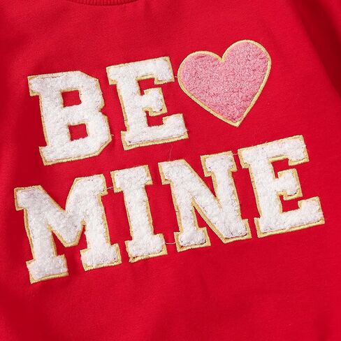 Baby Girl Valentines Day Outfit Towel Embroidery Bubble Romper Toddler First Valentines Day Clothes in Saudi Arabia
