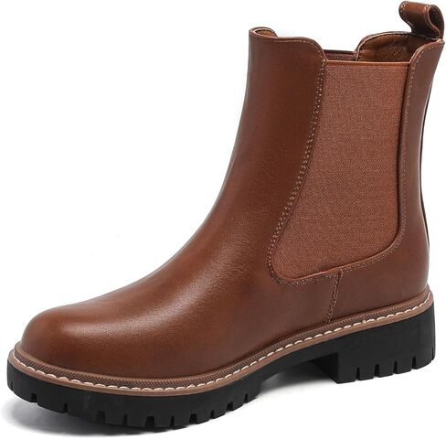 Women’s Chelsea Boots with Lug Sole Ankle Booties in Kuwait